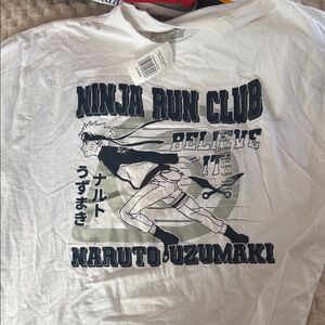 Ninja Run Club Naruto Uzumaki White T-Shirt